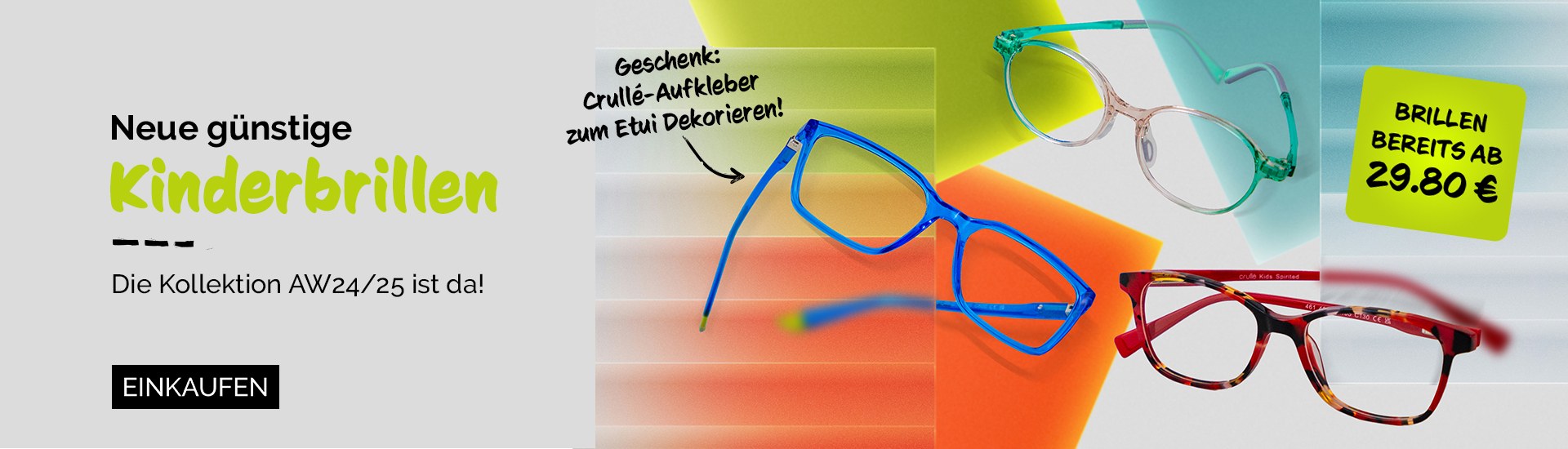 New affordable kids' glasses